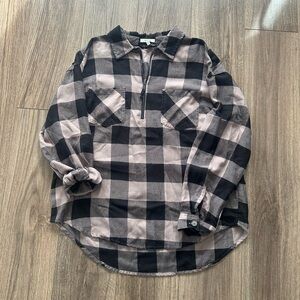 Plaid Lightweight Flannel Style Shirt